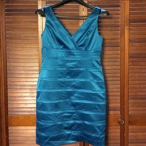 American Living Blue midi Pleated size 14 dress.